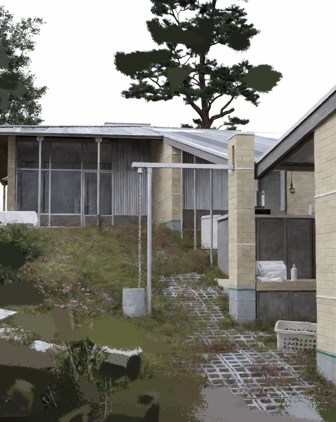 In-between house